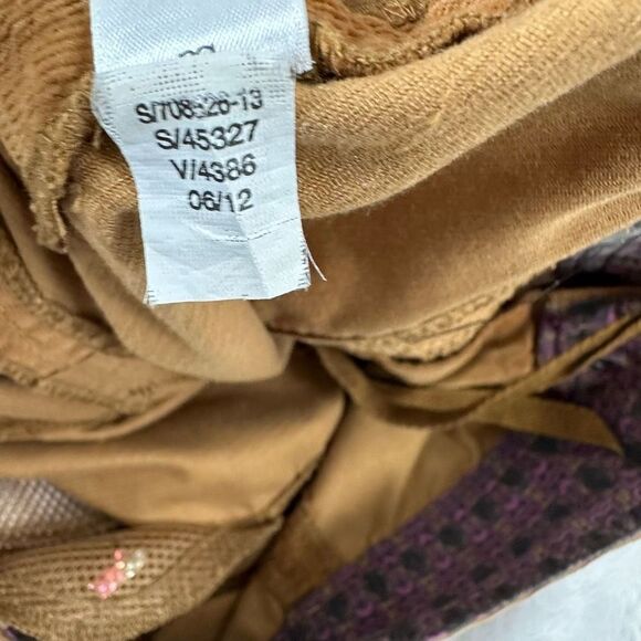 Athleta Women's Size 4 Pleated Corduroy A-Line Flare Mini Skirt Rust Brown - Picture 9 of 11